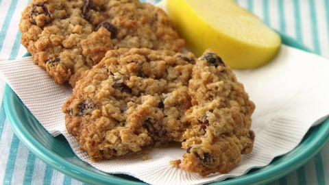 Biscuits à L'Avoine, au Miel et aux Raisins