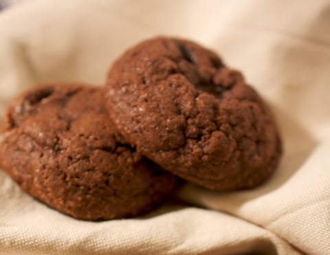Biscuits Double Chocolat aux Morceaux de Chocolat à la Menthe