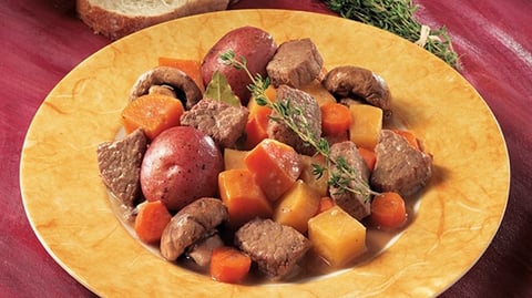 Boeuf à la Bière et aux Légumes du Potager