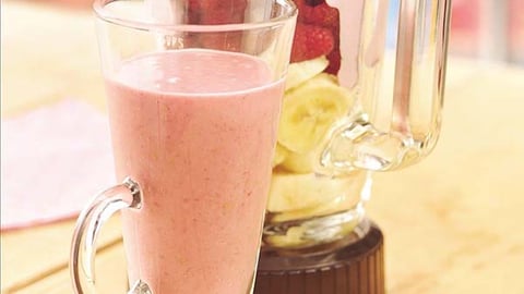 Boisson Fouettée à la Limonade et aux Framboises