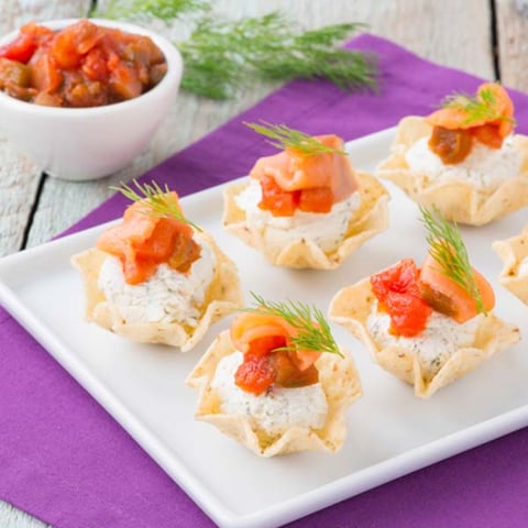 Bouchées au Saumon et au Fromage