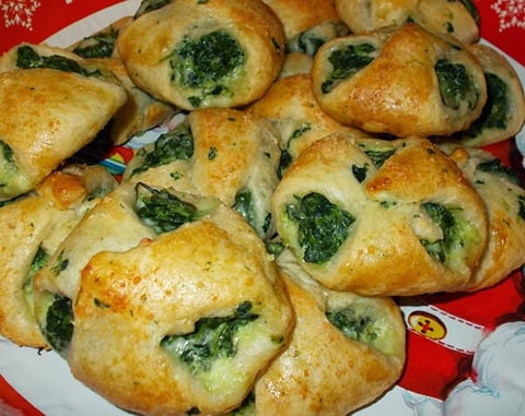Croissants aux Épinards