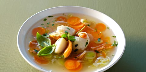 Bouillon de Saint-Jacques aux Herbes