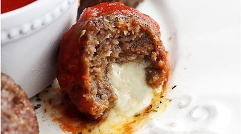 Boulette de Viande Farcie au Mozzarella