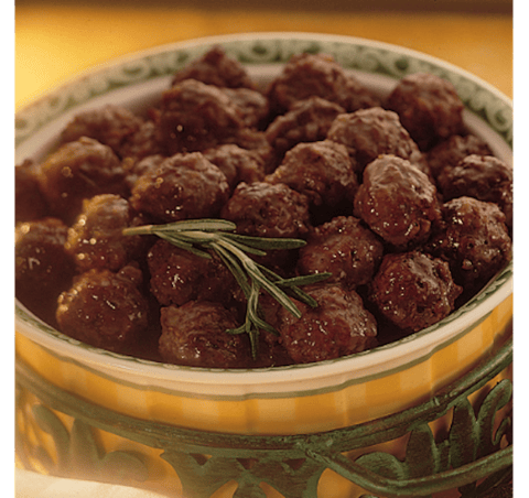 Boulettes de Viande au Vin Rouge et à L’oignon