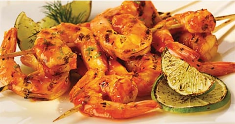 Brochettes de Crevettes Grillées