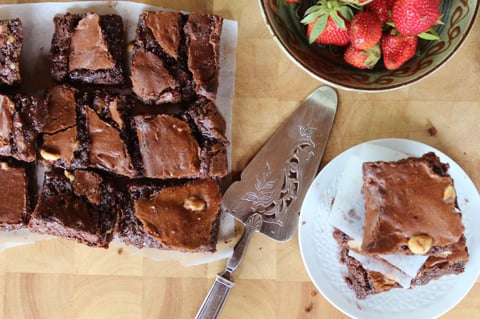 Brownie Chocolat Noisettes sans Farine