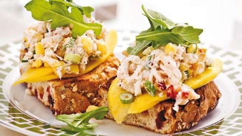 Bruschetta Crabe et Mangue