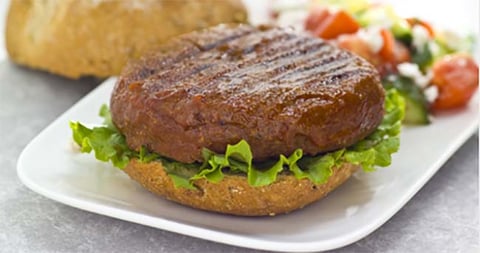 Burgers de Pois Chiches et de Champignons en Sauce