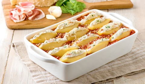 COQUILLES ALFREDO FARCIES AUX QUATRE FROMAGES