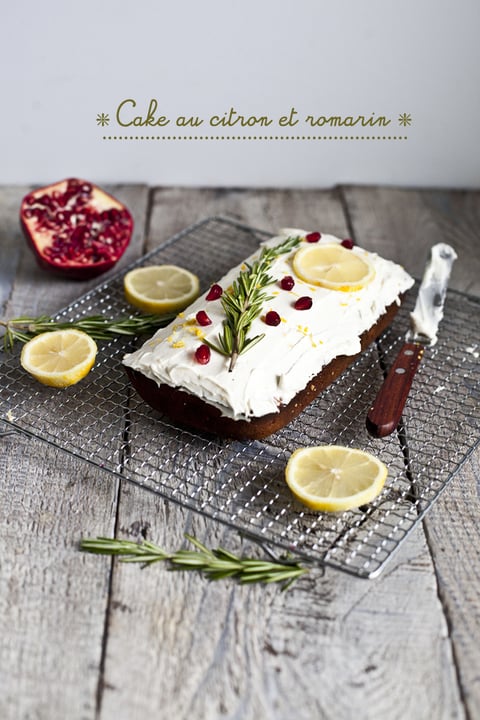 Cake au Citron et Romarin