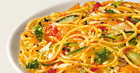 Capellinis avec Légumes au « Pecorino »