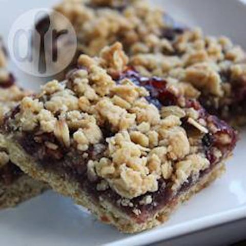 Carrés à la Confiture de Framboises