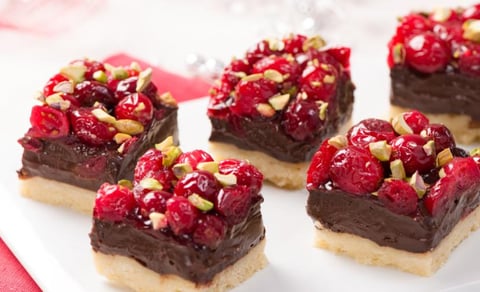 Carrés Sablés Choco-Canneberges