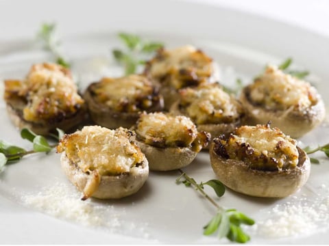 Champignons Farcis au Pesto Crémeux