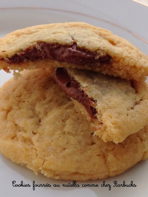 Cookies Fourrés au Nutella comme Chez Starbucks