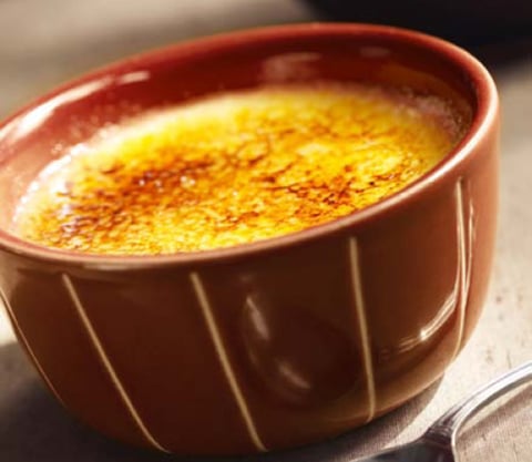 Crème Brûlée au Chocolat et à la Mangue