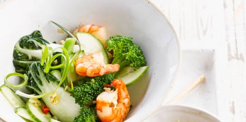 Crevettes aux Brocolis