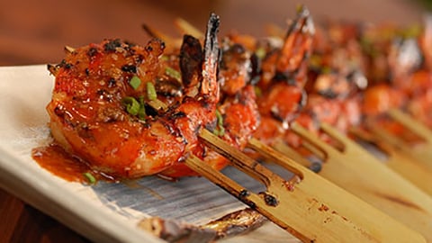 Crevettes au Miel et Sésame