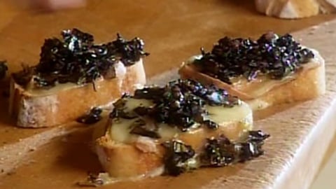 Croûtons de Pain aux Champignons et au Fromage