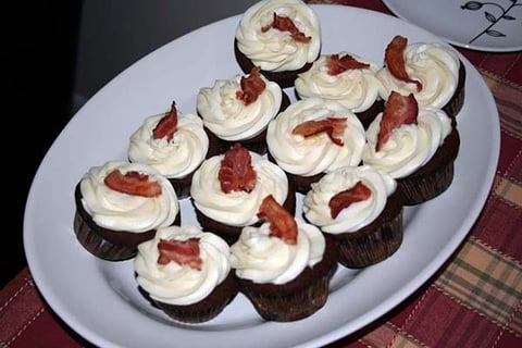 Cupcakes Chocolat-Bacon
