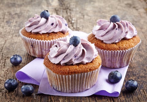 Cupcakes aux Bleuets