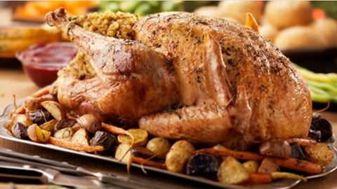 Dinde de Noël au Foie Gras et sa Crème