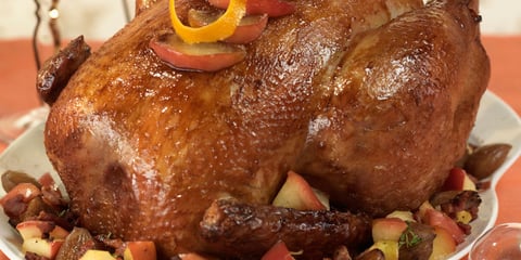 Dinde de Noël Farcie au Foie Gras et aux Pommes
