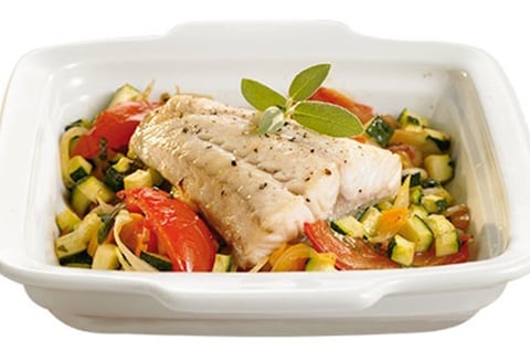 Doré sur ratatouille