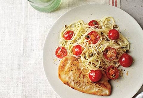Escalopes de Poulet et Pâtes au Citron