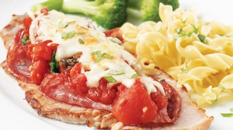 Escalopes de veau au salami de Gênes