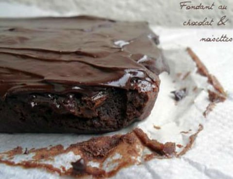 Fondant au Chocolat, aux Noisettes & son Glaçage