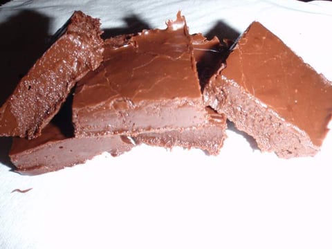 Fudge au Chocolat à L’ancienne, sans Noix