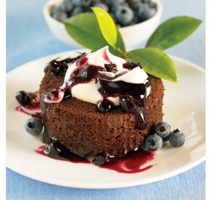 Gâteaux au Chocolat Fondant Explosion de Bleuets