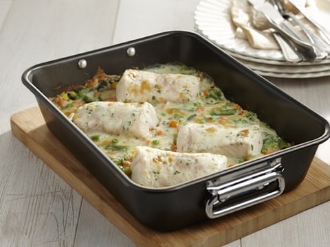 GRATIN DE POISSON ET DE LÉGUMES