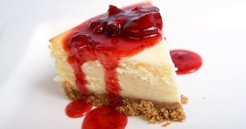 Cheesecake et Sauce Balsamique aux Fraises