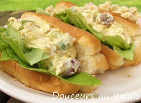 Guédille à la Salade de Poulet au Curry