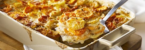 Mélange Parmentier avec Patates Douces Cuit au Four