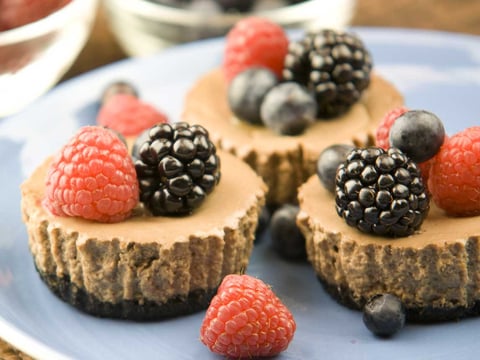 Petits Gâteaux Choco-Fromage à L'Espresso
