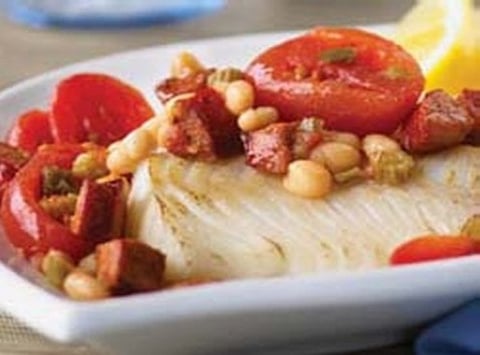 Morue au Chorizo Cuite au Four