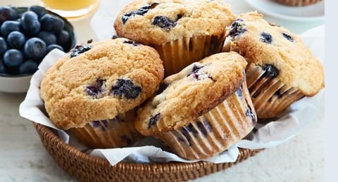 Muffins aux Bleuets et Babeurre sans Gluten