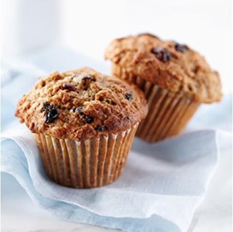 Muffins aux Bananes et aux Cerises Déshydratées