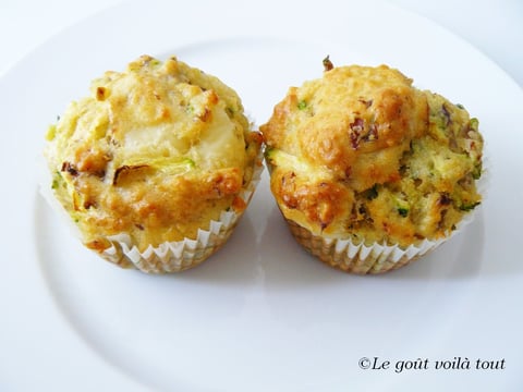Muffins aux Champignons et Courgettes