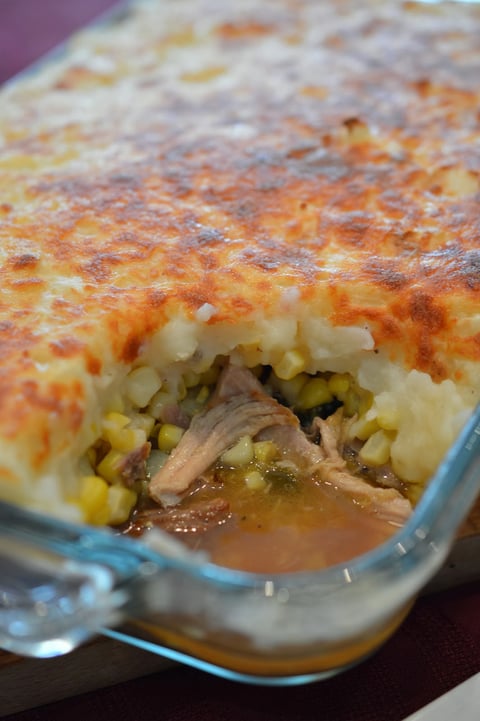 Pâté Chinois au Porc Effiloché
