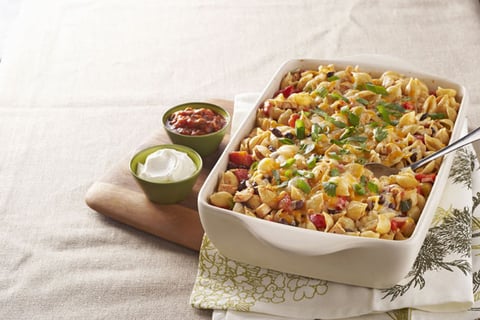 Pâtes au Poulet au Four à la Mexicaine