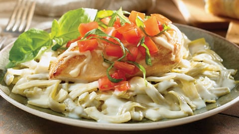 Poulet Bruschetta au Fromage