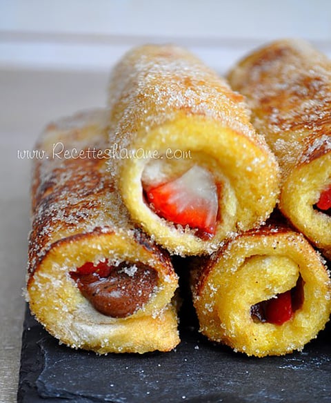 Pain Perdu Roulé " French Toast Roll Ups "