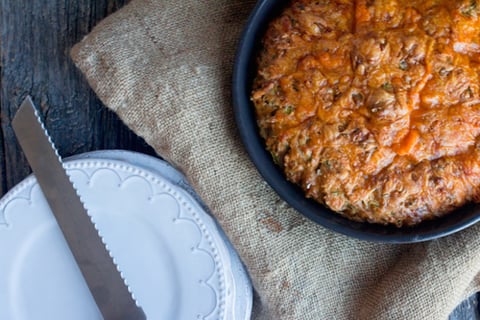 Pain de Courgettes, Cheddar et Ciboulette