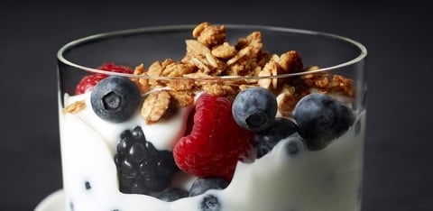 Sans Lactose Parfait au yogourt et aux fruits