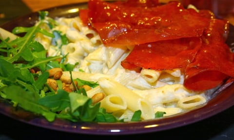 Pennes à la Bresaola et Crème de Parmesan